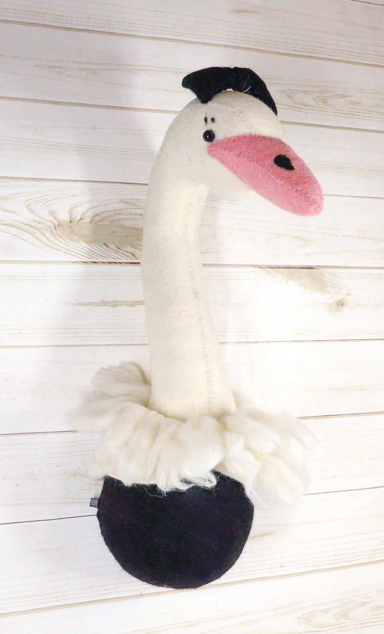 Ebros Fiona Walker England Handmade Organic Girl Ostrich Head Wall Decor Large 24"H - Image 8