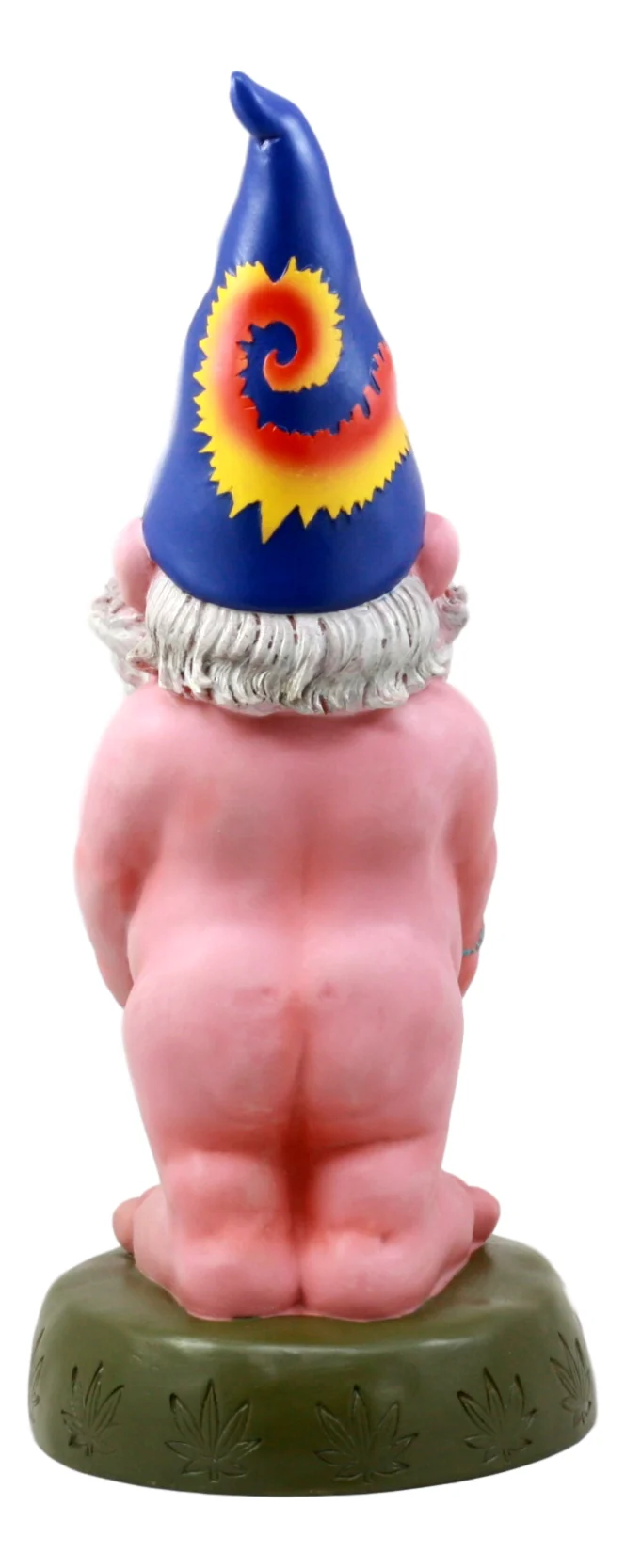 Ebros Free Spirited Smoking Naked Hippie Gnome Statue 13.5"H - Image 4