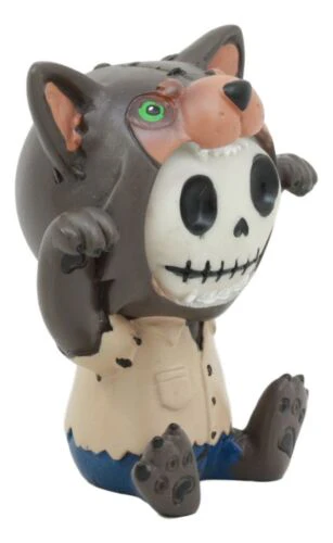Ebros Furrybones Wolfie The Werewolf Figurine Small 3 Inch Furry Bones Werewolf - Image 2