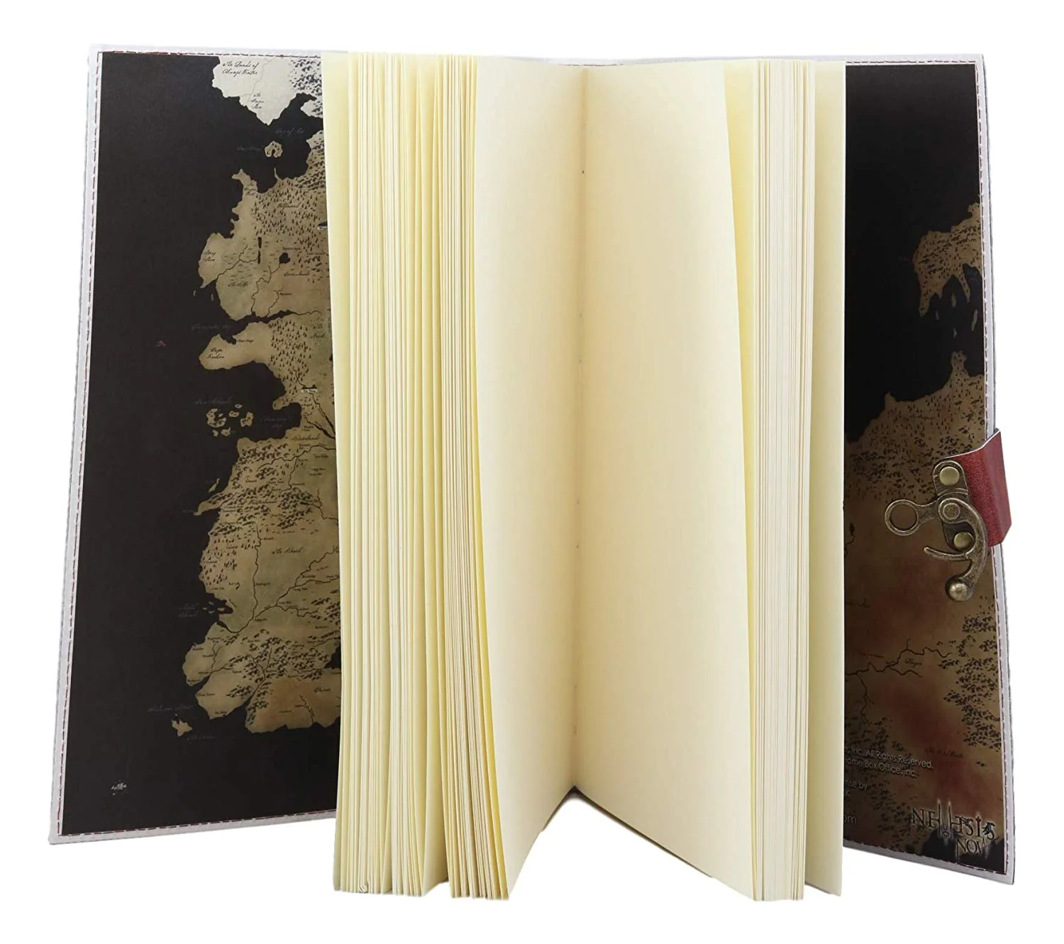 Game of Thrones Seven Kingdoms Map House Sigils Large Embossed Journal 7"x10" - Image 5