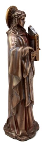 Ebros Gift Catholic Saint Cecilia Figurine 10"H Patroness Of Musicians Roman Martyr Sculpture - Image 2