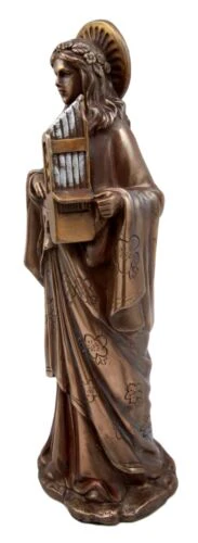 Ebros Gift Catholic Saint Cecilia Figurine 10"H Patroness Of Musicians Roman Martyr Sculpture - Image 3