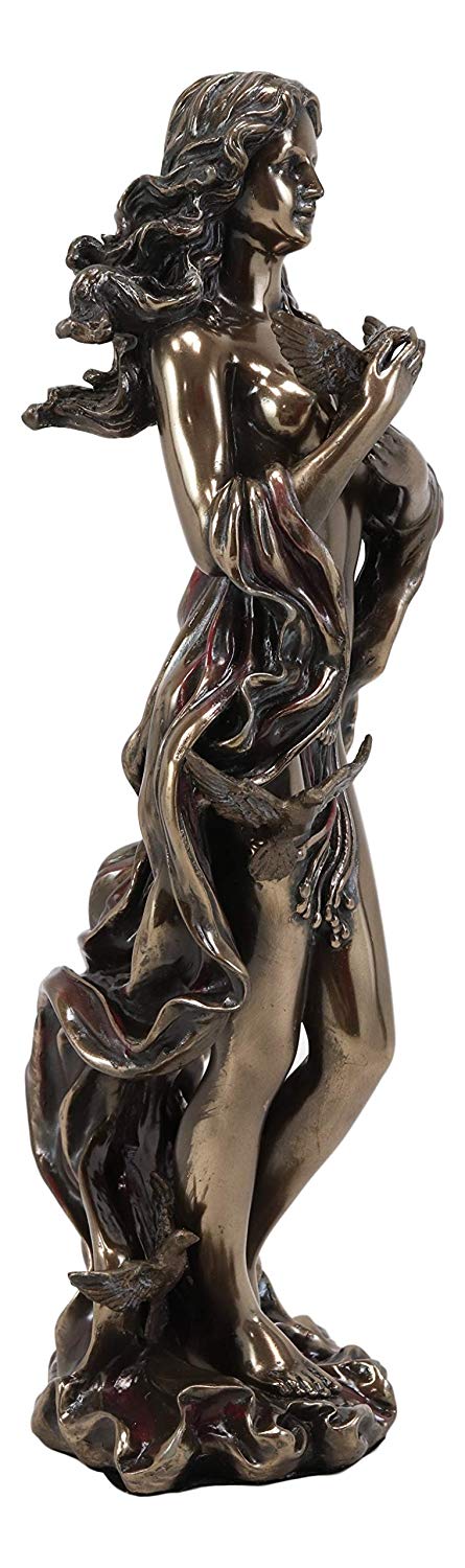 Ebros Greek Nude Aphrodite With Doves Altar Statue Goddess Of Beauty Figurine - Image 4