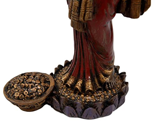 Ebros Goddess Lakshmi Statue Hindu Deity of Prosperity Wealth Wisdom Fortune Figurine - Image 5