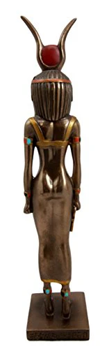 Ebros Egyptian Queen Goddess Isis Ra Decorative Figurine 9"H In Faux Bronze Sculpture - Image 5