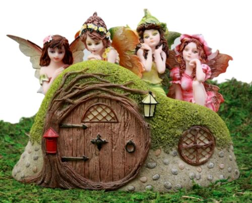 Ebros Gift Enchanted Fairy Garden Miniatures Starter Kit Cottage House with Mini Fairy Figurines Do It Yourself Ideas for Your Home (Withered Tree Hill House Kit) - Image 4