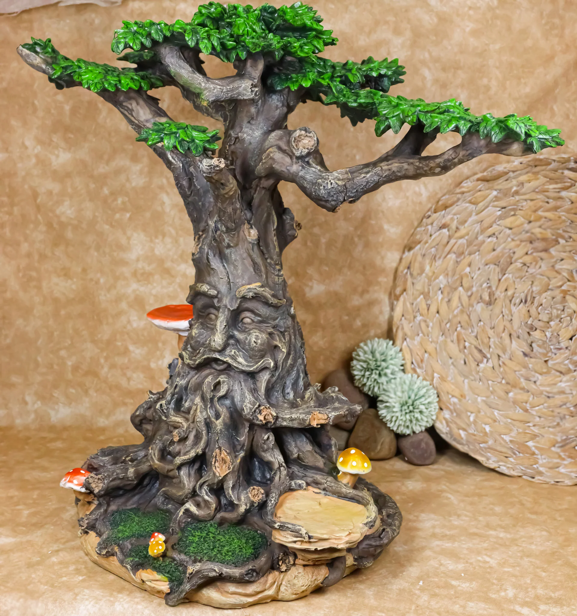 Fantasy Ent Greeman Tree House Display Statue For Mini Fairy Garden Figurines - Image 7
