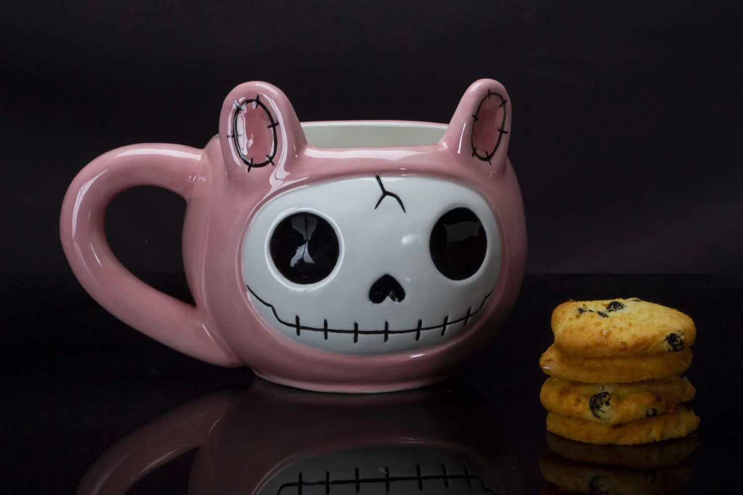 Ebros Gift Furrybones Coffee Mug Beverage Cups 14 fl oz Mugs (Pink Bun Bun) - Image 4