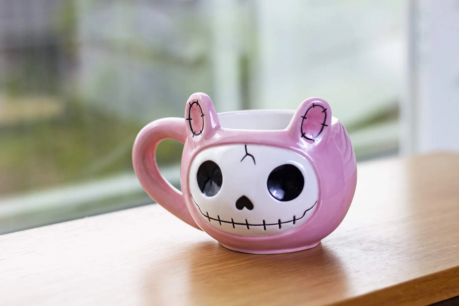Ebros Gift Furrybones Coffee Mug Beverage Cups 14 fl oz Mugs (Pink Bun Bun) - Image 5