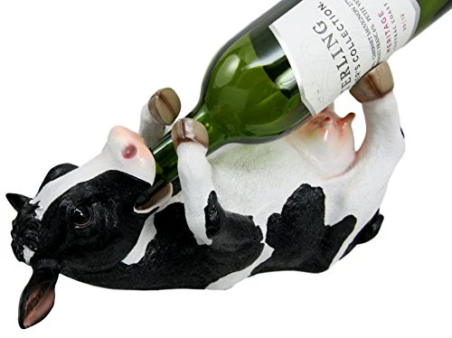 Ebros Gift Grassland Cattle Bovine Cow Wine Bottle Holder Caddy Figurine - Image 4