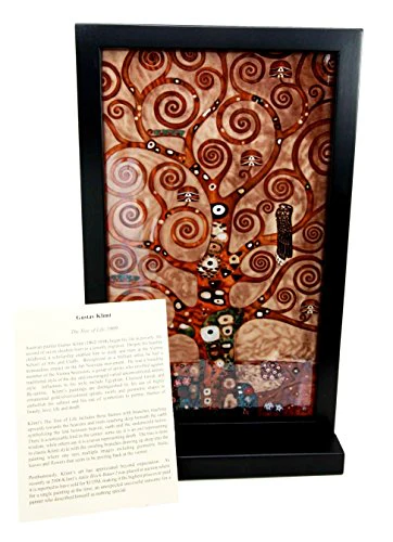 Ebros Gift Gustav Klimt Tree Of Life Stoclet Frieze Stained Glass Art Wall Decor or Flat Surface Display Decor - Image 4