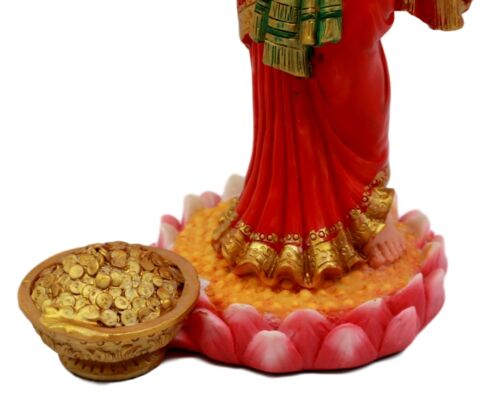 Ebros Beautiful Lakshmi Statue Deity of Beauty Hindu Goddess of Wealth Prosperity - Image 2