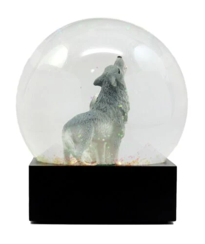 Ebros Wolf Water Globe Alpha Wolf & Cub Family Collectible Figurine 4.5"Tall - Image 5