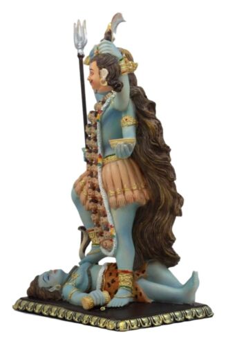 Ebros Gift Mahavidya Devi Kali Holding Severed Head Of The Ego Figurine 9"Tall In Vivid Colors Hindu Goddess Of Time And Death Eastern Enlightenment Altar Decor - Image 2