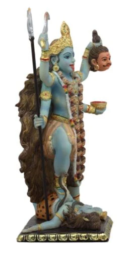 Ebros Gift Mahavidya Devi Kali Holding Severed Head Of The Ego Figurine 9"Tall In Vivid Colors Hindu Goddess Of Time And Death Eastern Enlightenment Altar Decor - Image 4