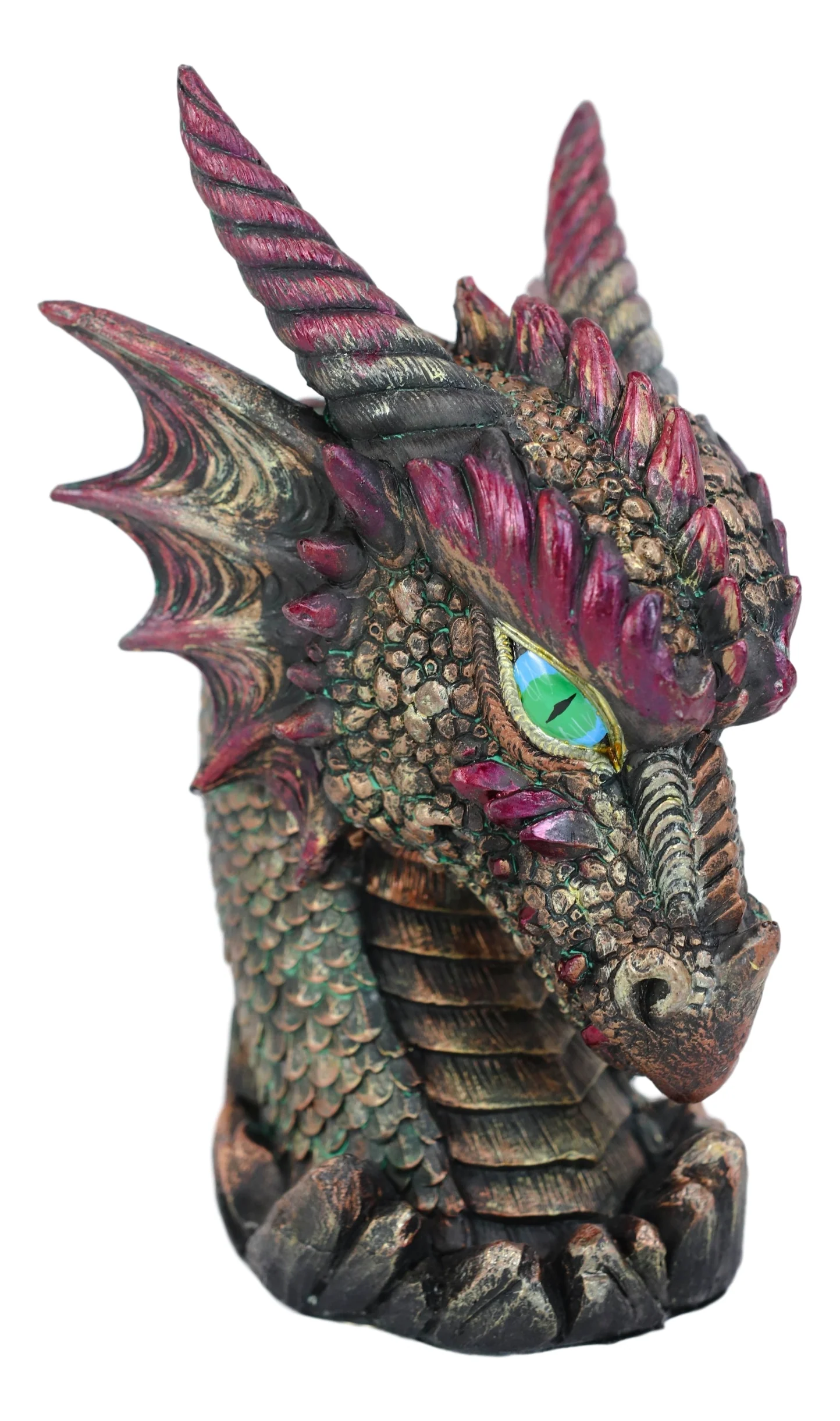 Ebros Gift Medieval Dragon Head Bust Resin Figurine Decorative Home Decor Statue - Image 3