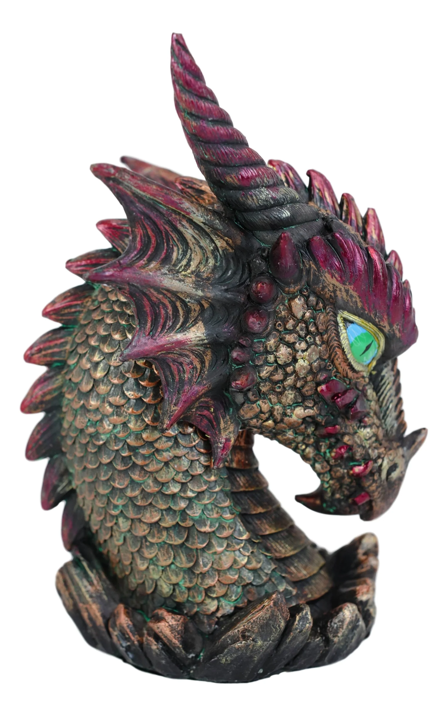 Ebros Gift Medieval Dragon Head Bust Resin Figurine Decorative Home Decor Statue - Image 4