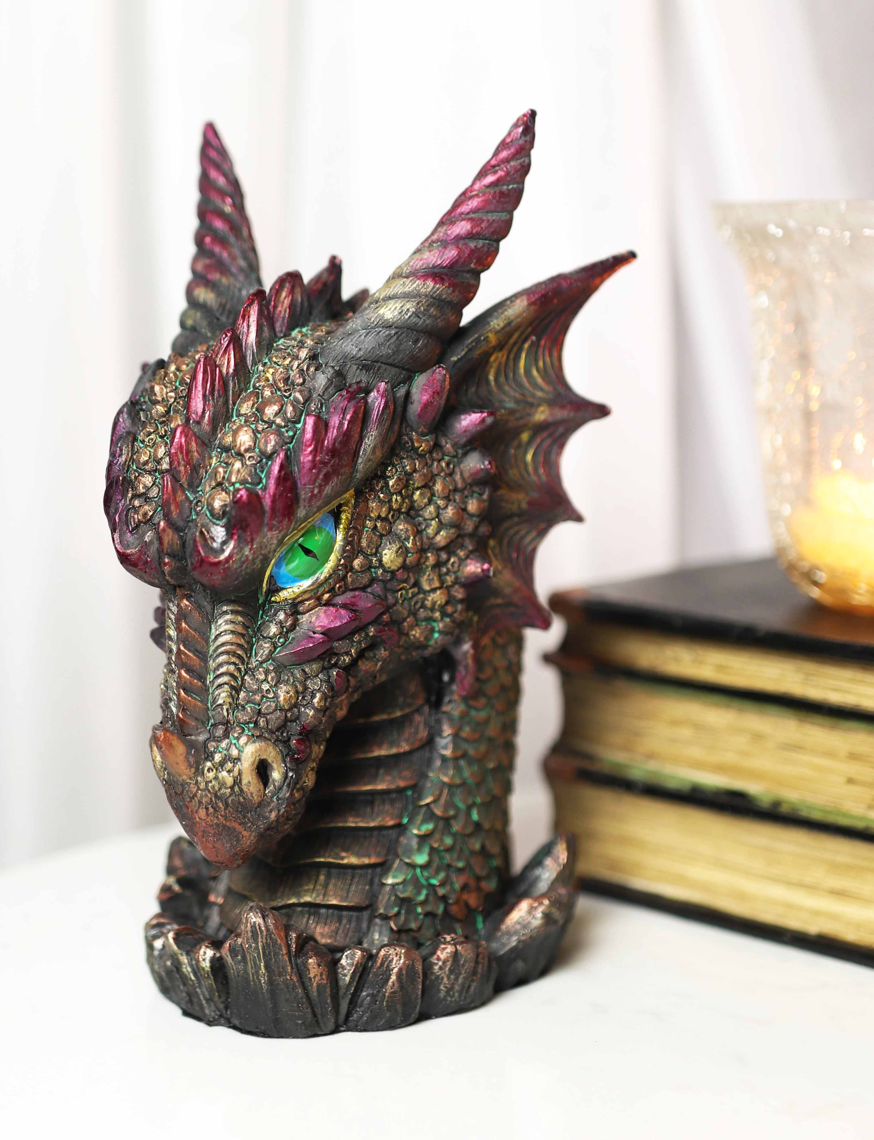 Ebros Gift Medieval Dragon Head Bust Resin Figurine Decorative Home Decor Statue - Image 7