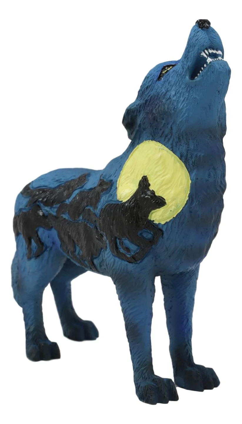 Ebros Alpha Wolf Spirit Collection Howling Cries Of The Full Moon Night Statue Decor - Image 2