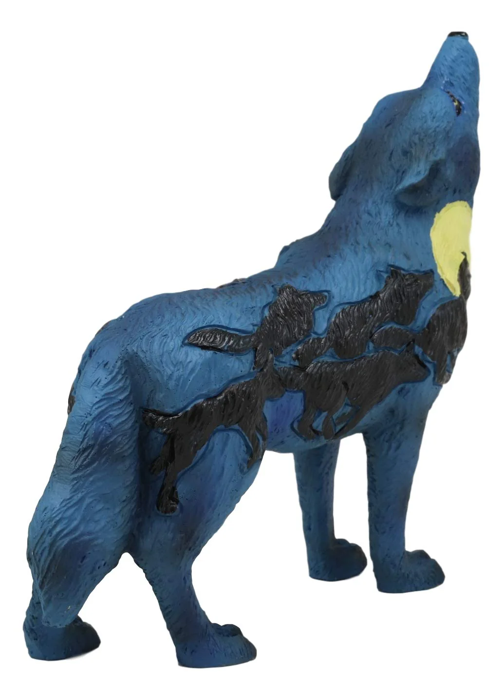 Ebros Alpha Wolf Spirit Collection Howling Cries Of The Full Moon Night Statue Decor - Image 4