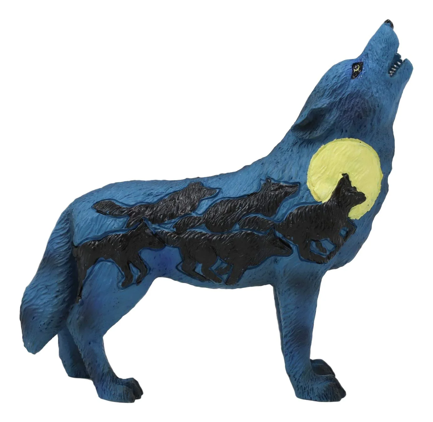 Ebros Alpha Wolf Spirit Collection Howling Cries Of The Full Moon Night Statue Decor - Image 6