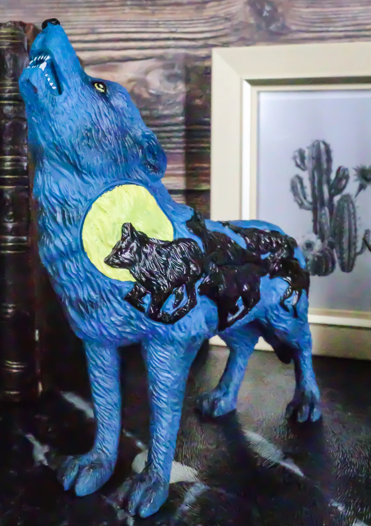 Ebros Alpha Wolf Spirit Collection Howling Cries Of The Full Moon Night Statue Decor - Image 7