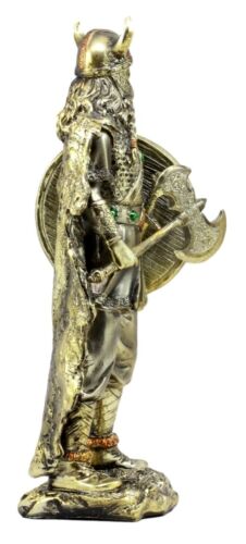 Ebros Gift Nordic Seafarer Viking Bull Berserker Warrior with Battle Axe and Broad Shield Figurine 13.5" H - Image 4