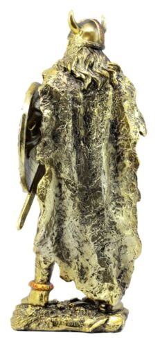 Ebros Gift Nordic Seafarer Viking Bull Berserker Warrior with Battle Axe and Broad Shield Figurine 13.5" H - Image 6
