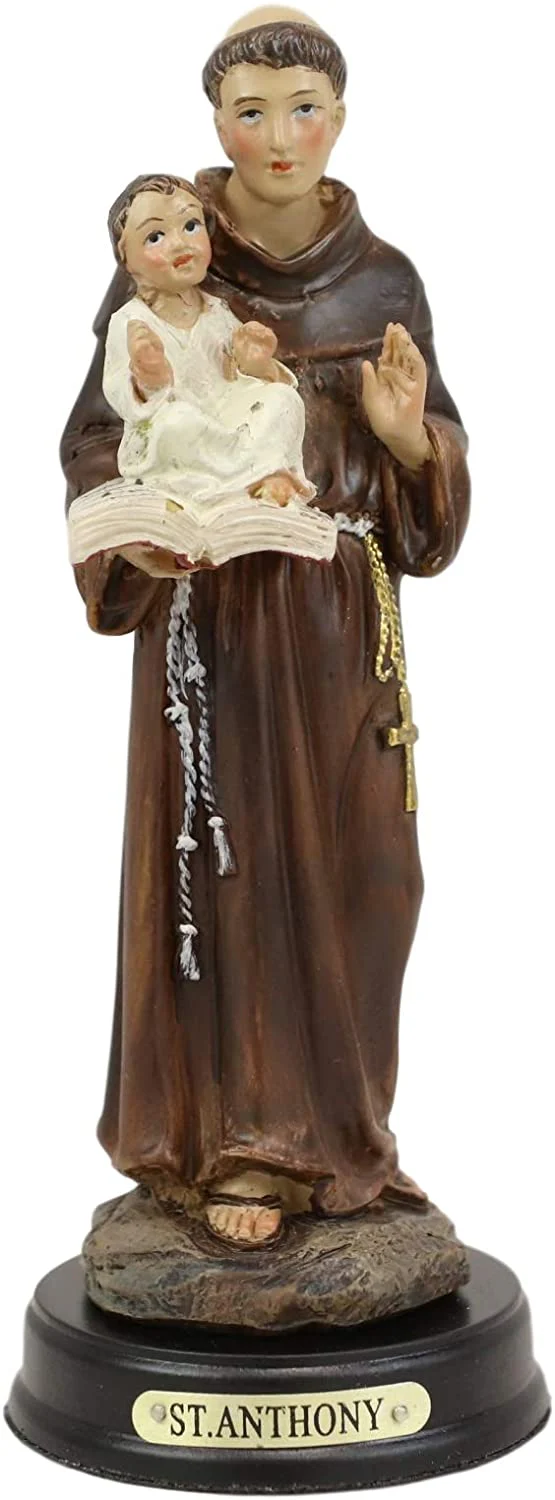 Ebros Gift Saint Anthony Carrying Baby Jesus Decorative Figurine 5.5" Tall - Image 4