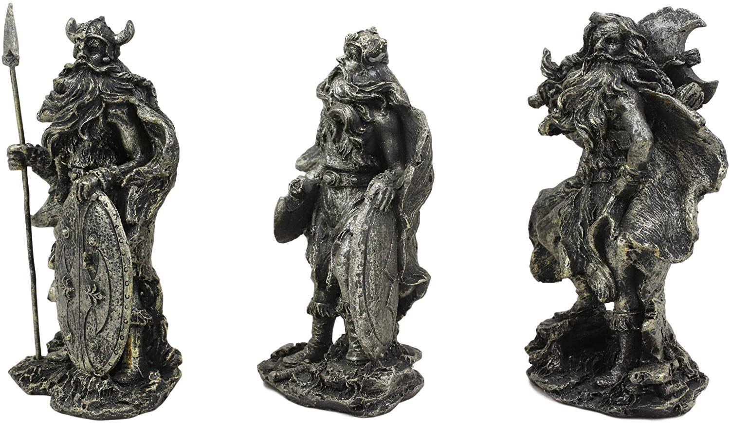 Ebros Gift Small Norse Viking Warlock Gods and Sorcerer Statue Set of 3 Figurine - Image 3