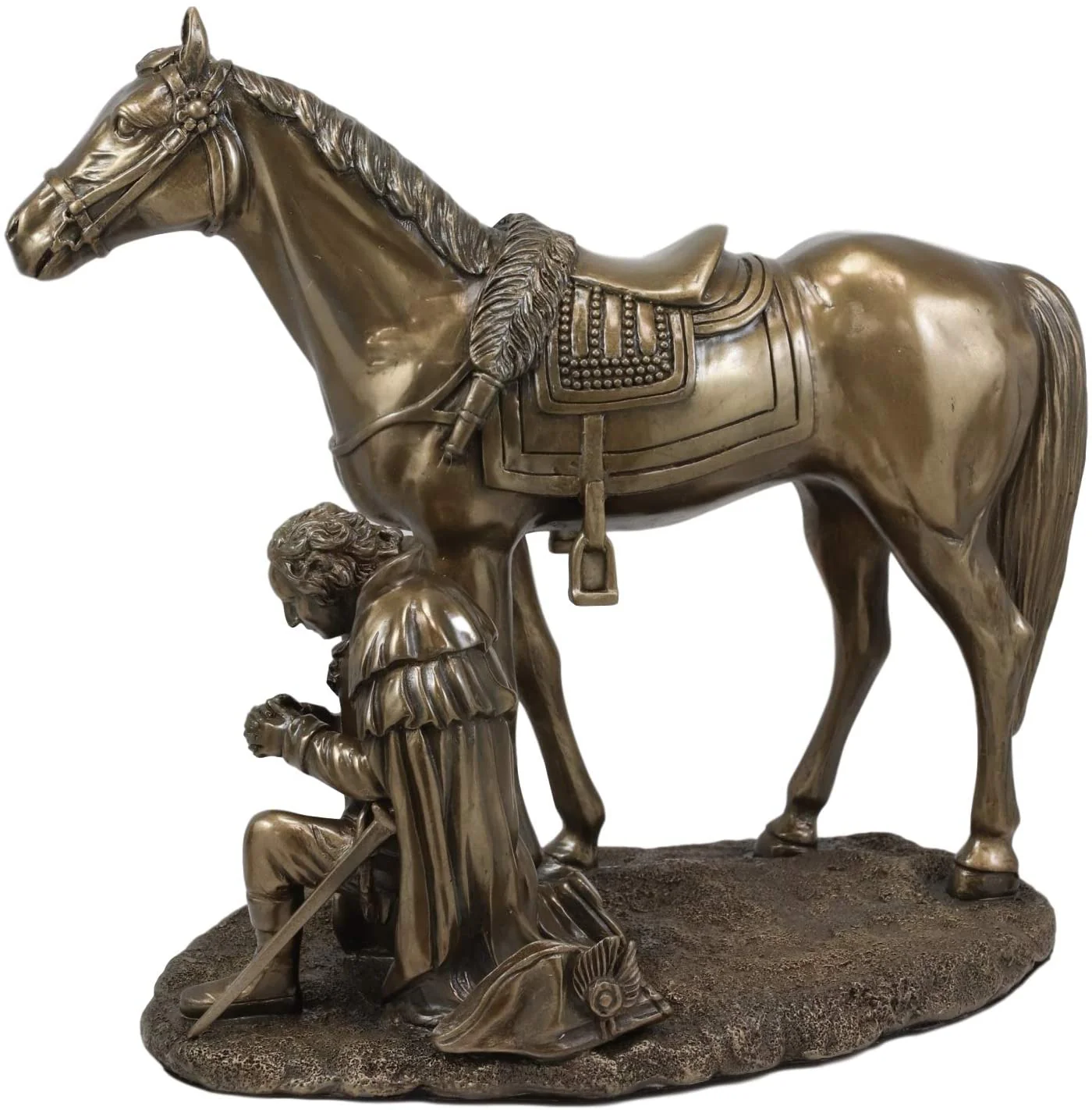 Ebros Gift Washington Praying at Valley Forge Figurine in Bronze Finish Resin - Image 3