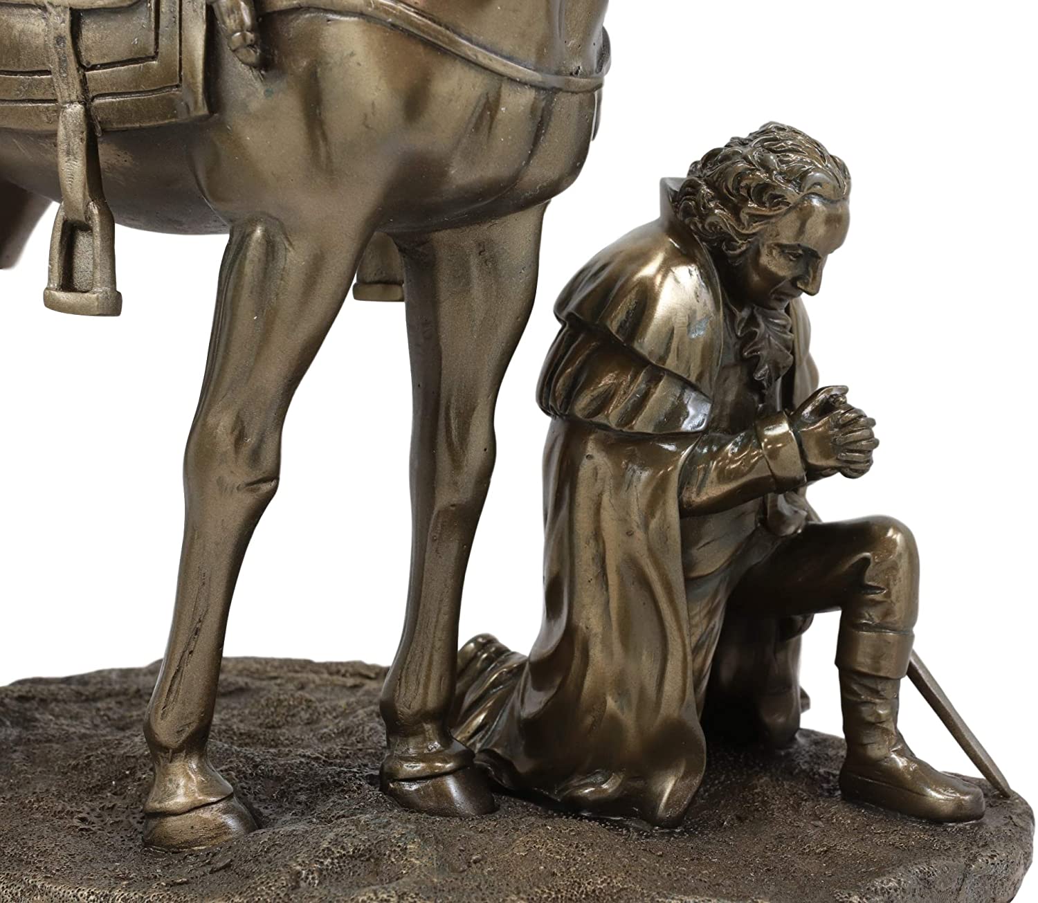 Ebros Gift Washington Praying at Valley Forge Figurine in Bronze Finish Resin - Image 6