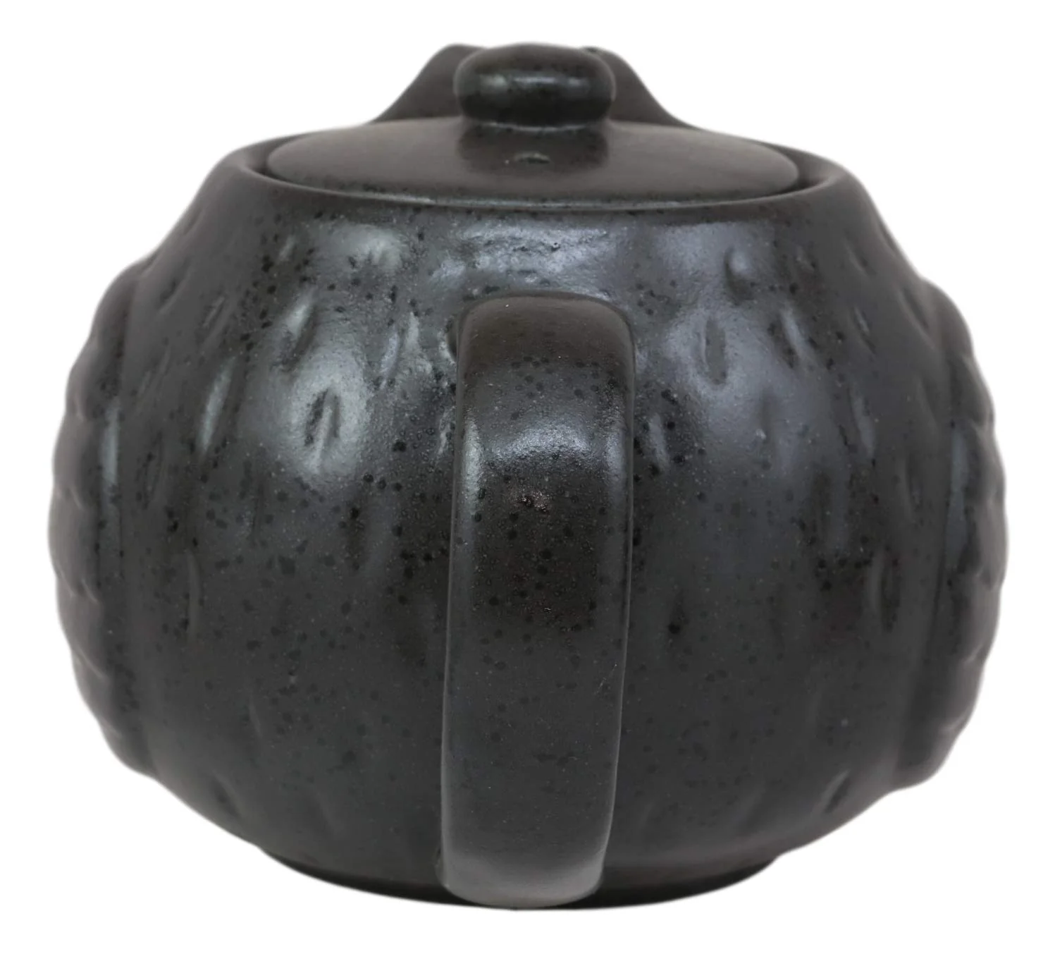 Ebros Whimsical Black Fat Spotted Owl Ceramic 16oz Tea Pot With 2 Cups Set Owls Decor - Image 3