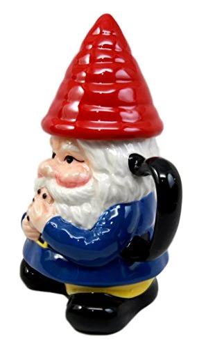 Ebros Mr Gnome Eating Cookie Lidded Ceramic Mug Coffee Cup Home Kitchen Decor - Image 5
