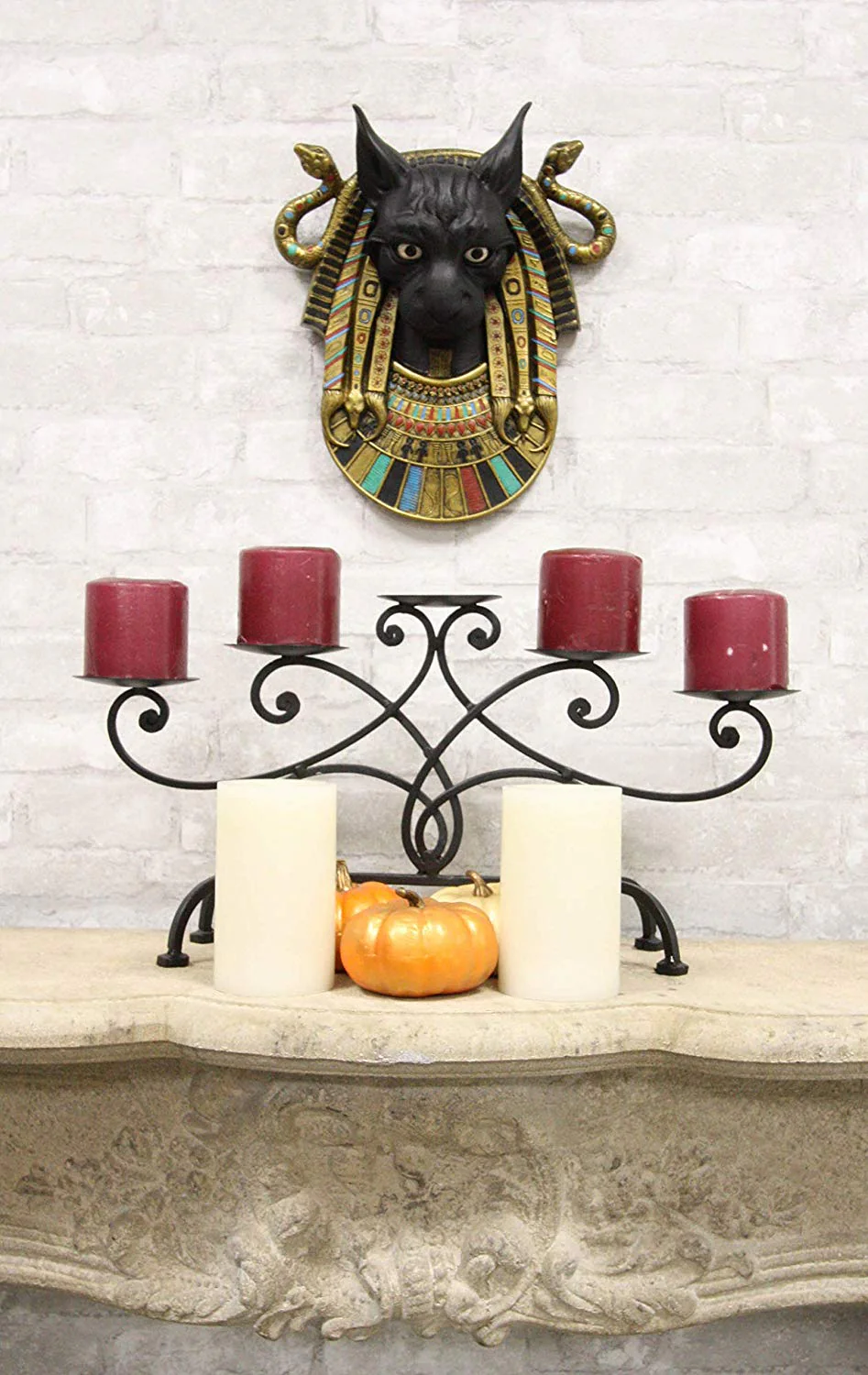 Ebros Gods and Goddesses of Egypt Bastet Cat Deity with Two Uraeus Cobras Wall Decor Sculpture Figurine 12" Tall Ubasti Egyptian Patron of Protection Health and Sensual Pleasure Home Decor Statue - Image 5