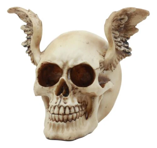 Ebros Day Of The Dead Guardian Angel Winged Skull Statue Time Waits For No Man Figure - Image 4