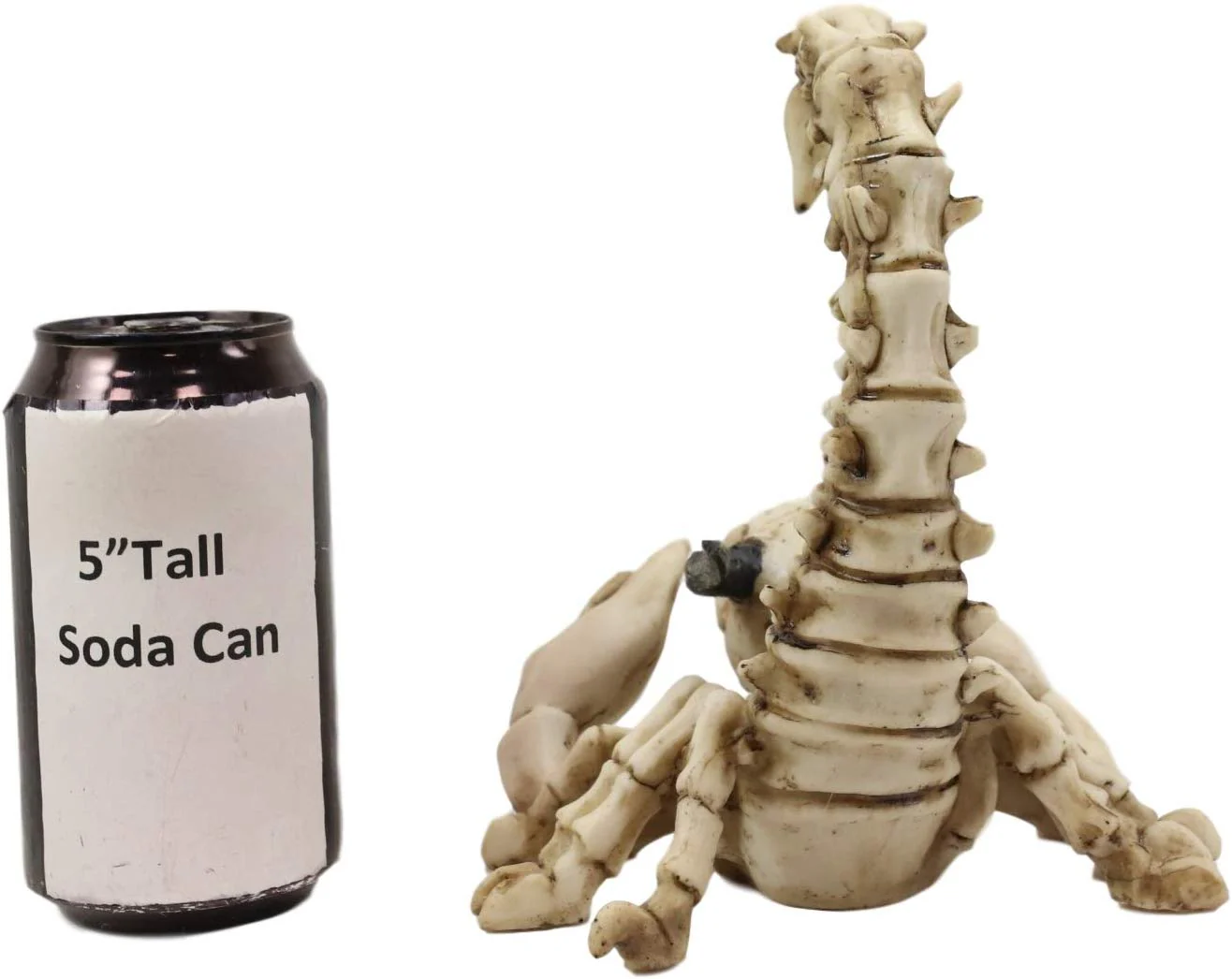 Ebros Gothic Giant Scorpion Skeleton with Horned Demon Skull Statue 7.25" Tall - Image 5