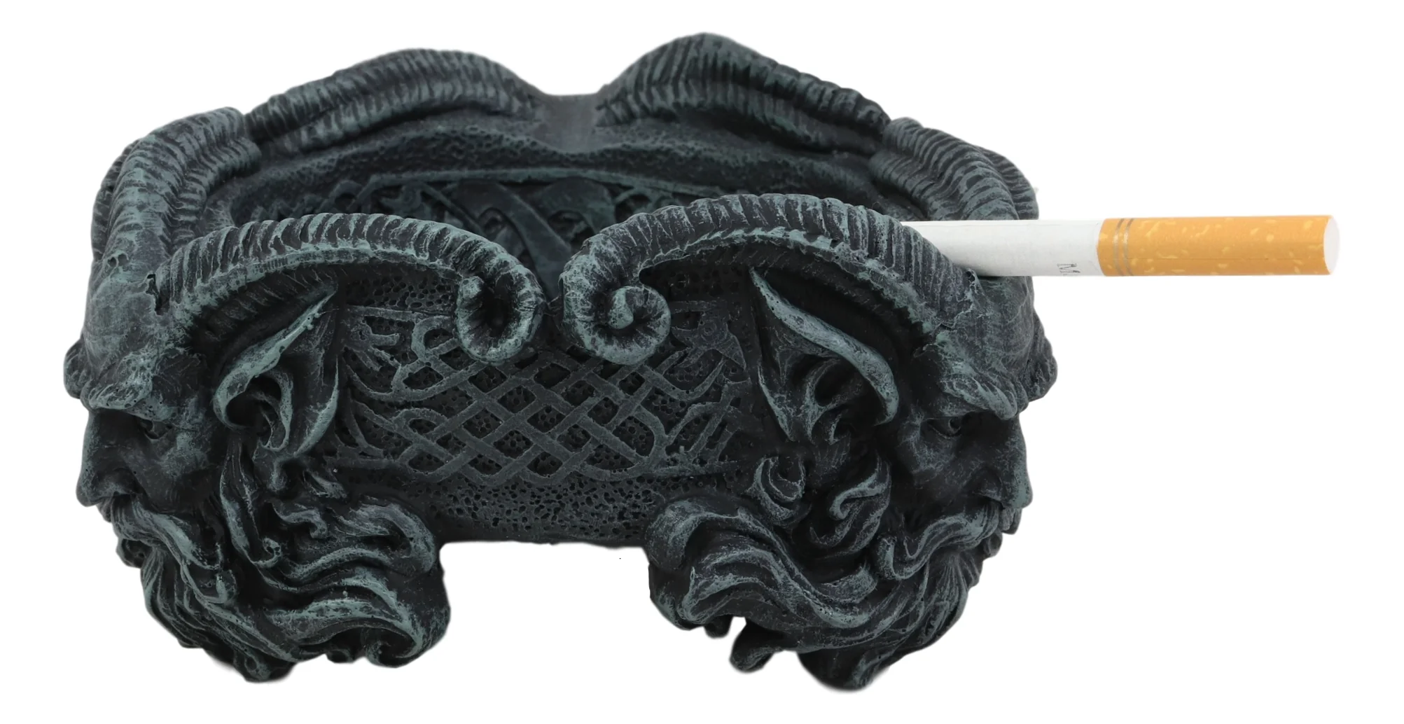 Ebros Greek God Three Faces of Pan Cigarette Ashtray with Celtic Knotwork Symbol - Image 3