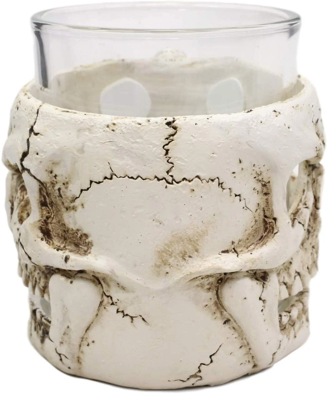 Ebros Grinning Human Skull Drinking Mug 7oz Resin With Glass Cup Insert & Handle - Image 4