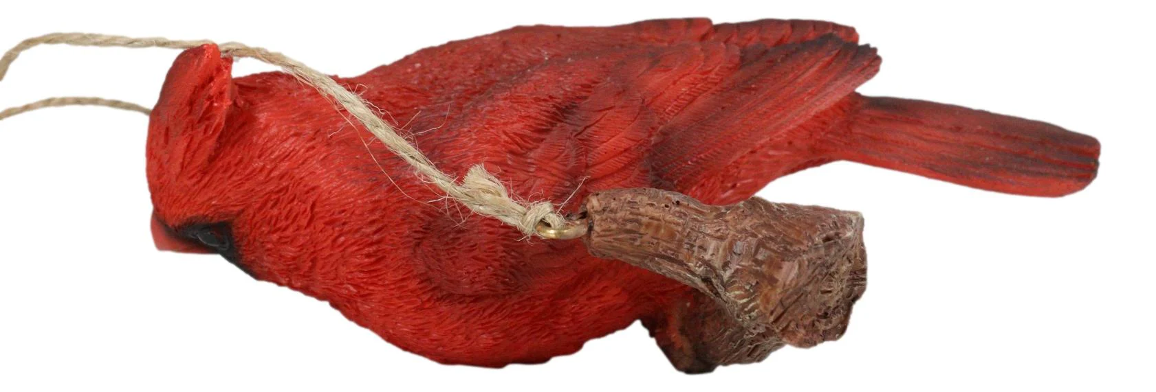 Ebros Home Garden Hanging Northern Red Cardinal Bird Perching on Branch Figurine - Image 4