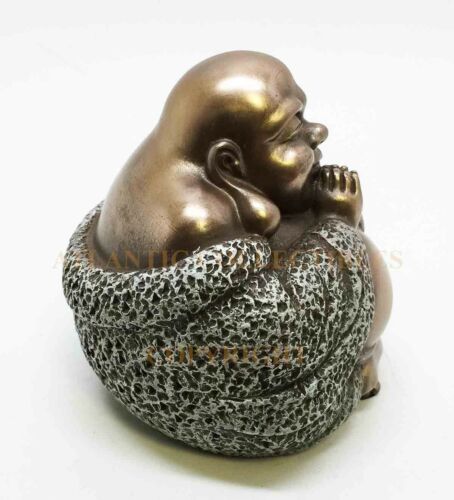 Ebros Happy Buddha Blissful Meditation Figurine Amulet Buddhism Eastern Enlightenment - Image 4