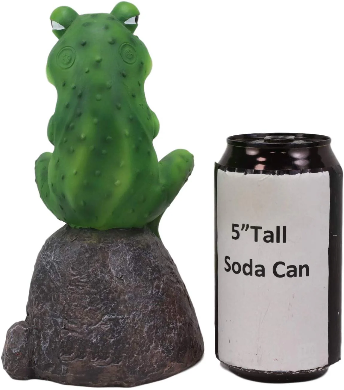 Ebros Hop Off! Feisty Toad Frog On Landscape Rock Statue Rainforest Animal Decor - Image 6
