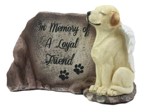 Ebros in Memory of A Loyal Friend Labrador Retriever Dog with Angel Wings Statue 8.5" Long - Image 2