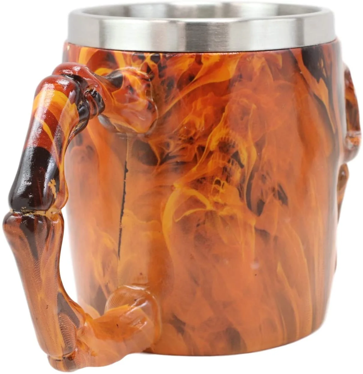 Ebros Inferno Fire Skull Face Drinking Coffee Mug Beverage Drinkware 6.25"W - Image 5