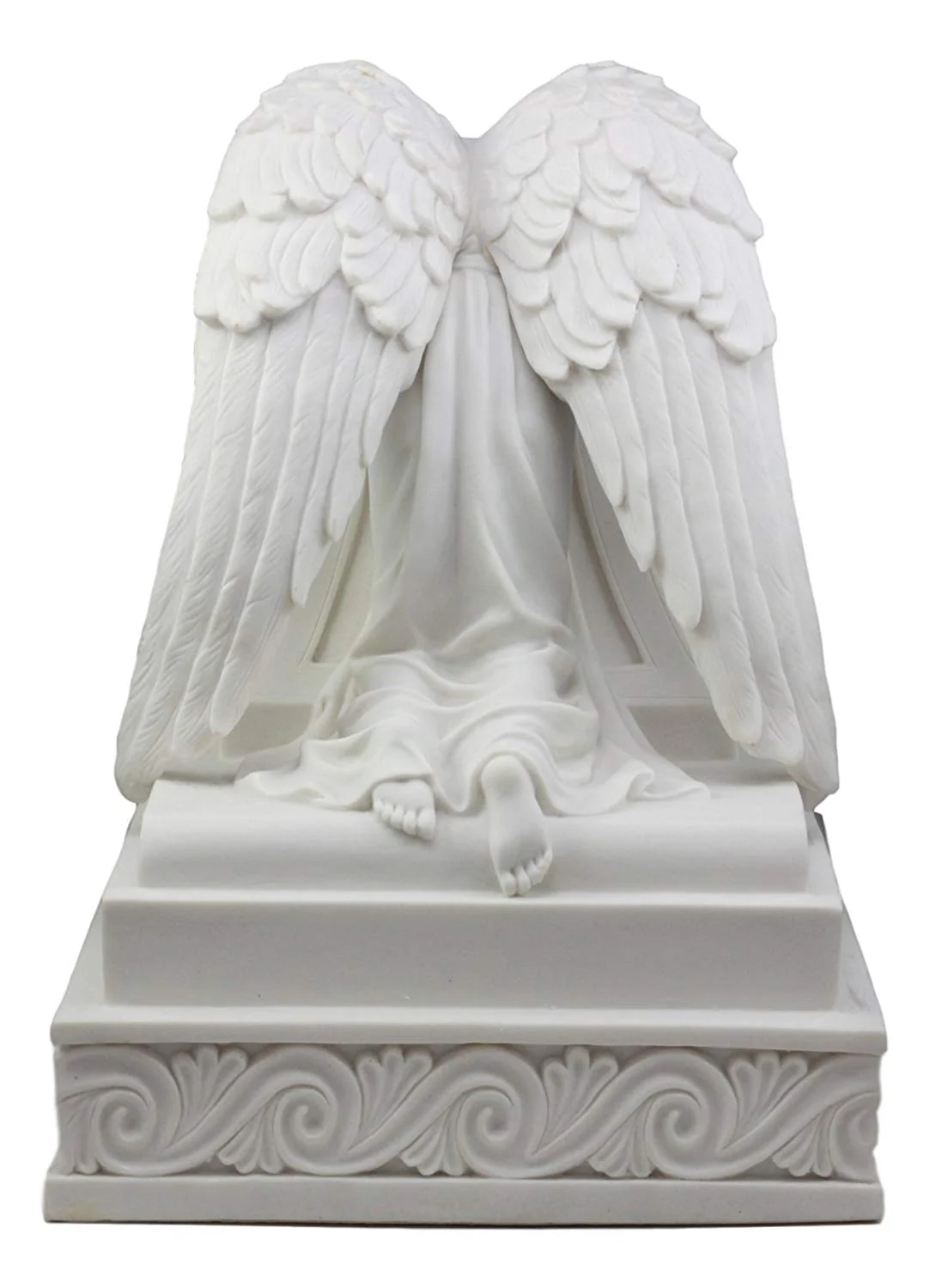 Ebros Inspirational Guardian Mourning Angel Cremation Urn 12.75" Tall 320 Cu In - Image 2