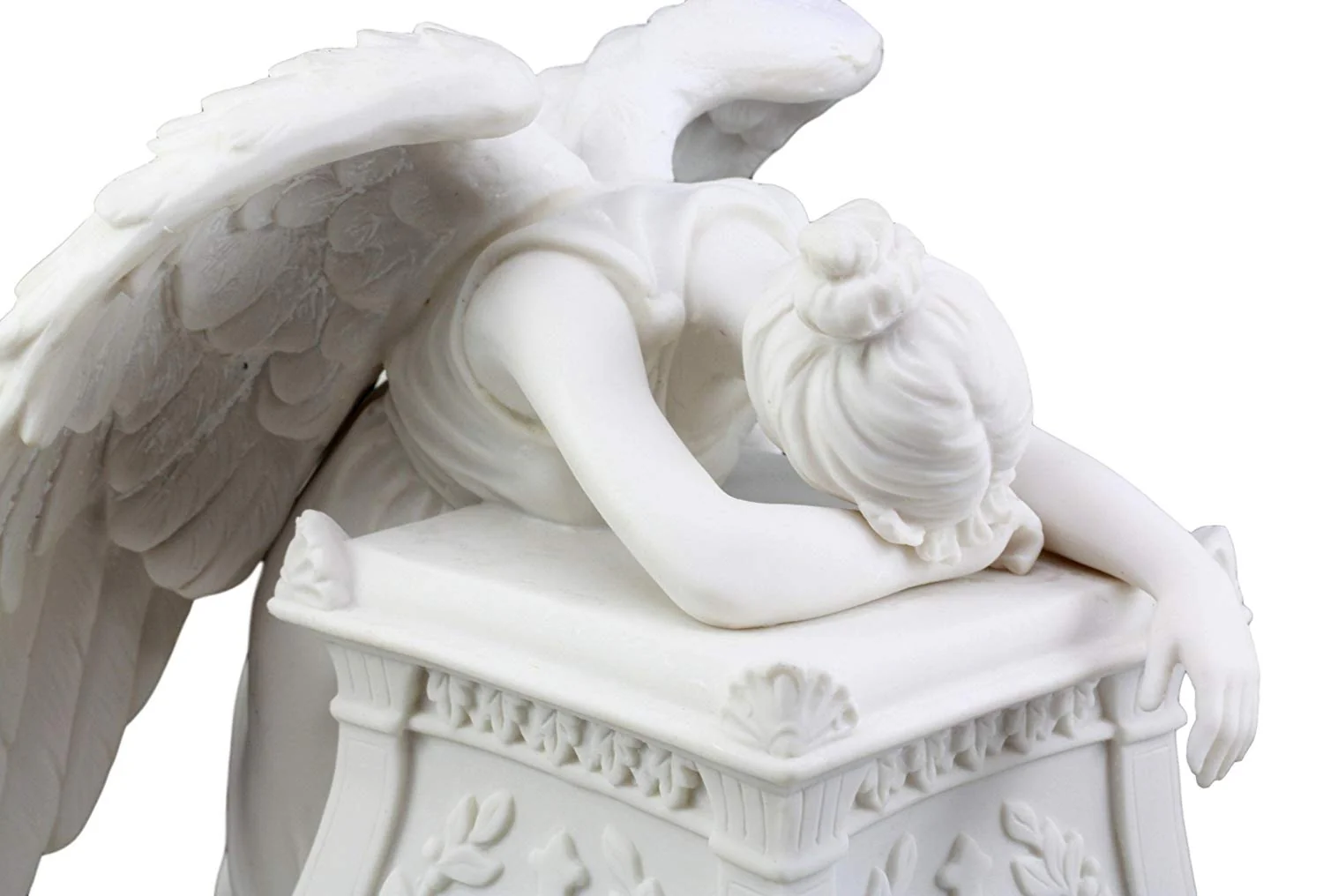 Ebros Inspirational Guardian Mourning Angel Cremation Urn 12.75" Tall 320 Cu In - Image 4