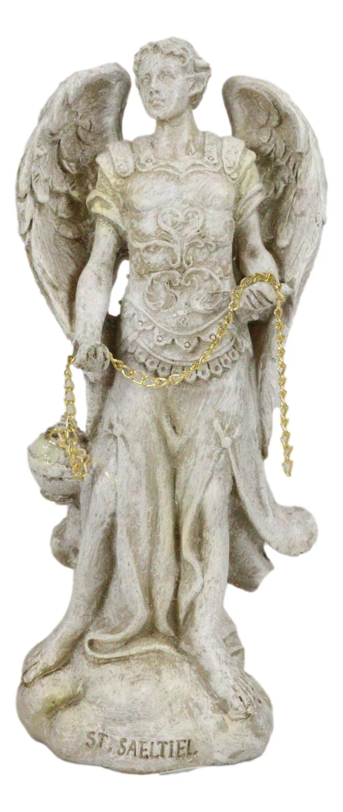 Ebros Holy Archangel Saint Sealtiel Statue 5"H Prayer of God Worship And Intercession - Image 3