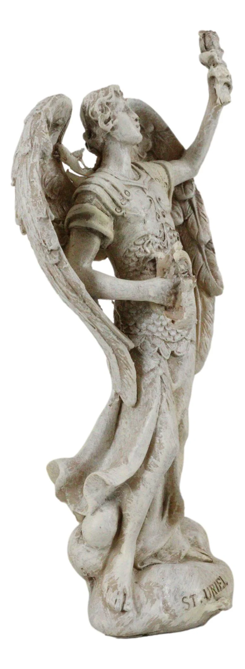 Ebros Archangel Saint Uriel Statue 5"H Light And Fire Of God Patron of Confirmation - Image 5