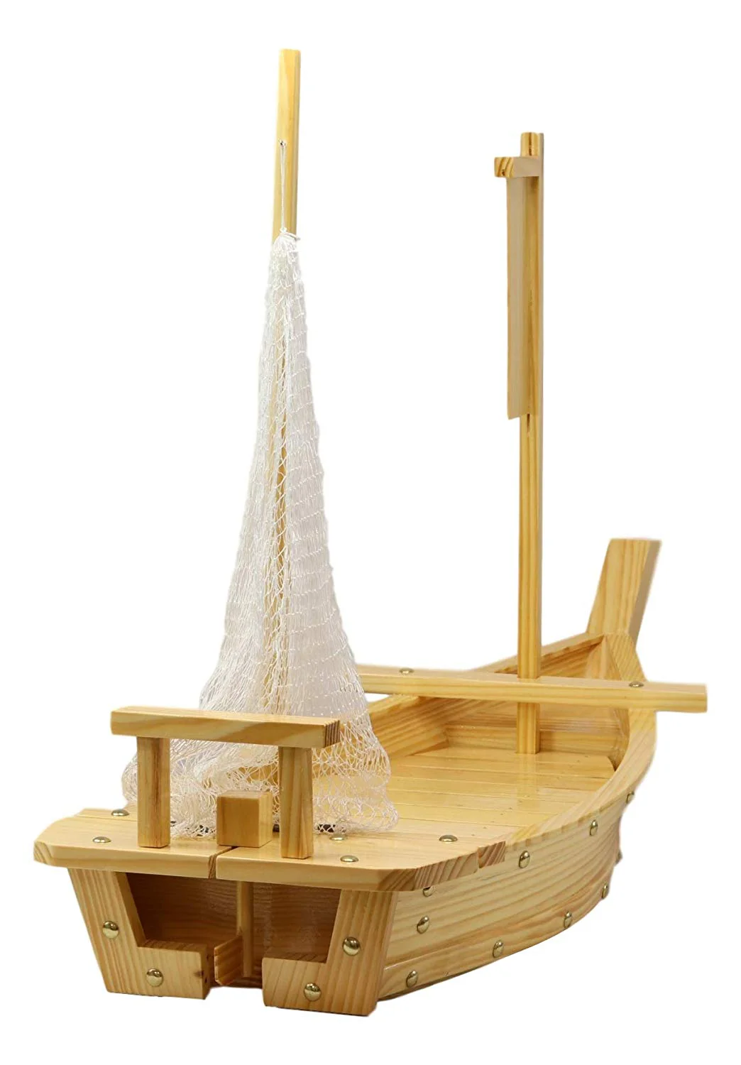 Ebros Japan Omakase Sashimi Sushi Serving Plate Boat Display (Large 35.25"Long) - Image 3