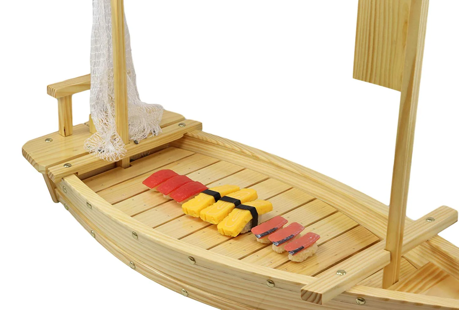 Ebros Japan Omakase Sashimi Sushi Serving Plate Boat Display (Large 35.25"Long) - Image 4